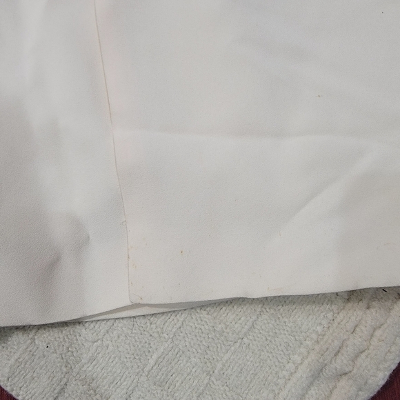 VINTAGE Empire Waist Long Ruffle Sleeve Velvet Top Dress size 2/4 Burgundy Ivory - Picture 14 of 15